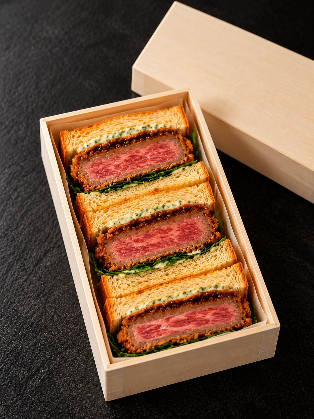 京和牛ヒレ肉のカツサンド（3切れ）